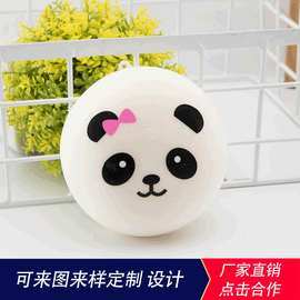 7cm熊猫减压慢回弹玩具 卡通pu摆件挂件厂家销售 压力球
